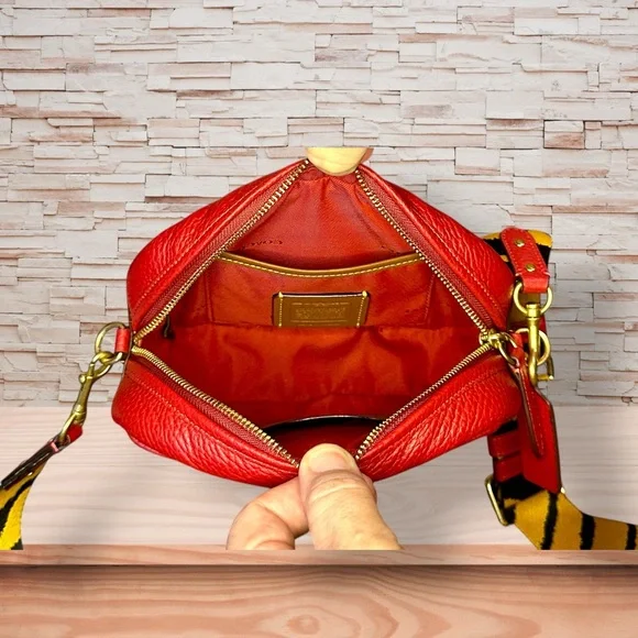 Coach Lunar New Year Tiger Red Crossbody Bag with Bold Strap NWOT
